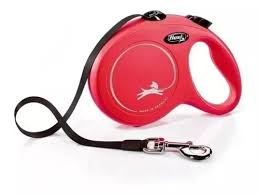 CORREA EXTENSIBLE FLEXI 5MTS ROJA