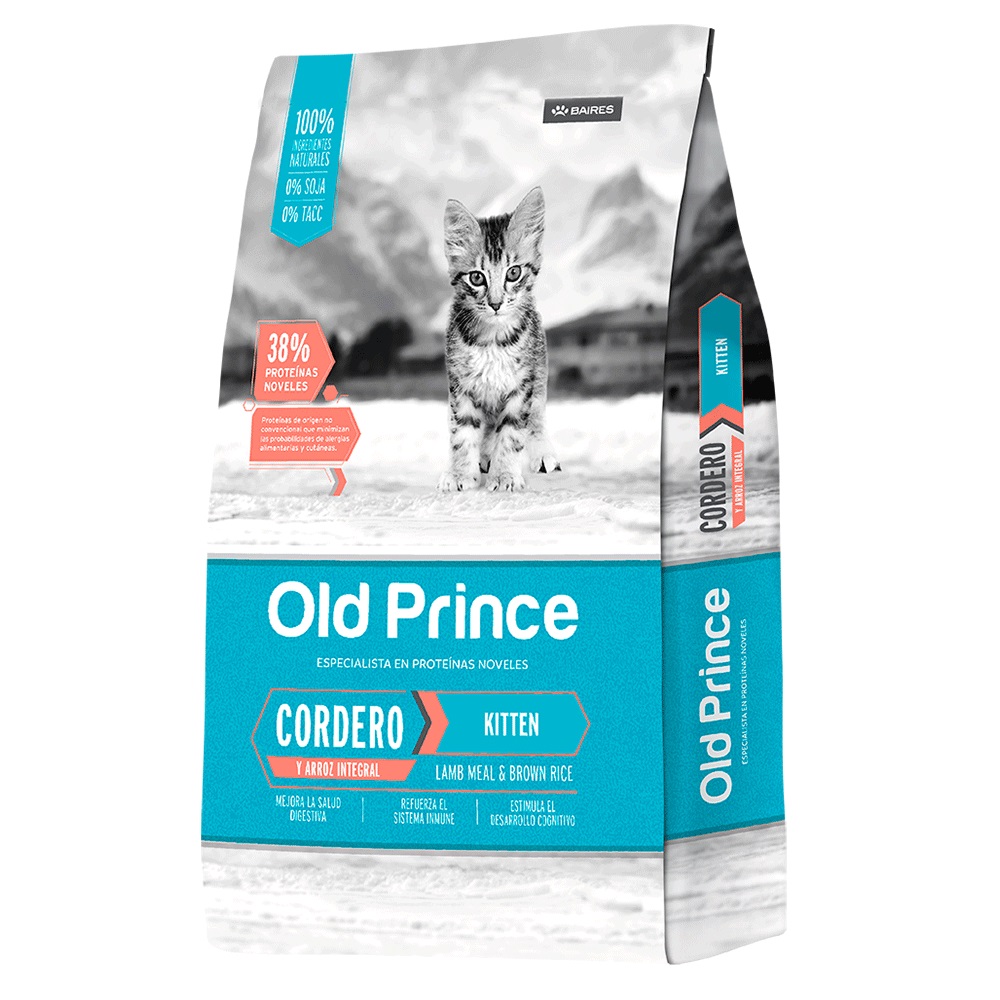 [BZN316] GATOS ALIMENTO OLD PRINCE NOVEL CACHORRO CORDERO 1 KG