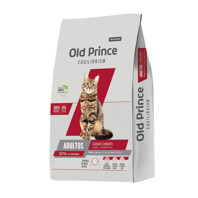 GATOS ALIMENTO OLD PRINCE EQUILIBRIUM ADULTO CUIDADO COMPLETO 3KG