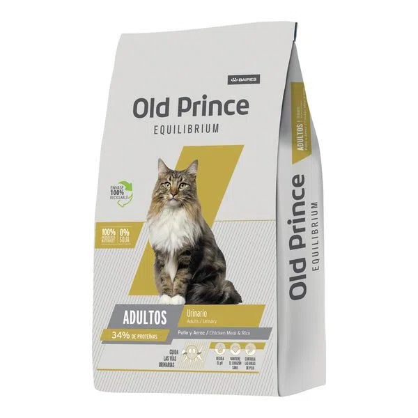 GATOS ALIMENTO OLD PRINCE EQUILIBRIUM ADULTO URINARY 3 KG
