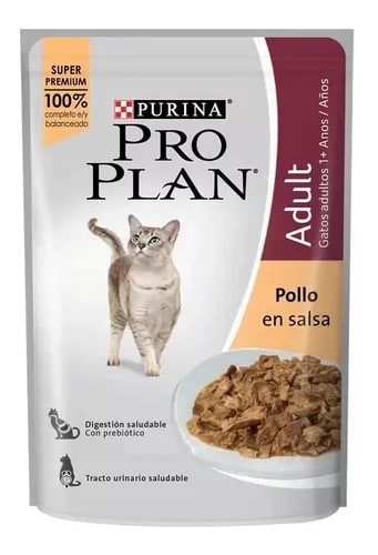 GATOS POUCH PRO PLAN ALIMENTO HUMEDO ADULTO POLLO 85G