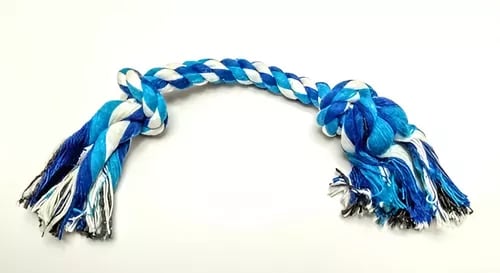 HUESO SOGA 2 NUDOS 25CM MULTICOLOR