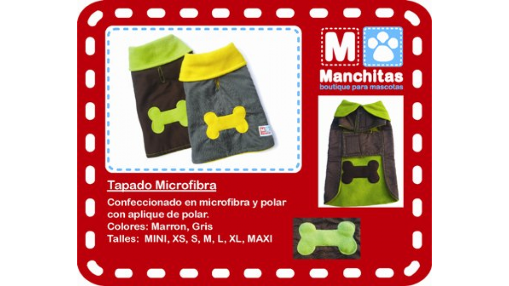 INDUMENTARIA TAPADO MICROFIBRA MANCHITAS XS