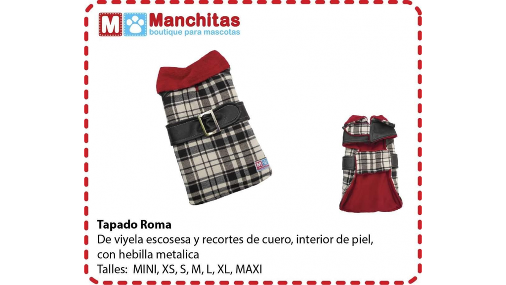 INDUMENTARIA TAPADO ROMA MANCHITAS L