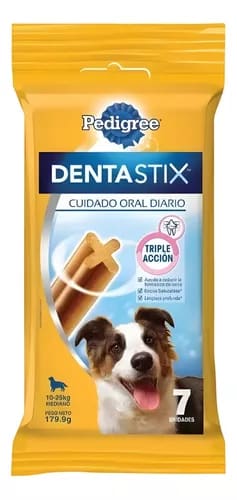 PEDIGREE DENTASTIX RAZAS MEDIANAS 180 G (7 UNIDADES)