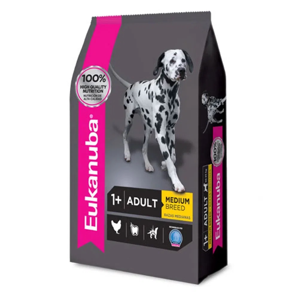 PERROS ALIMENTO EUKANUBA ADULTO MEDIANO 15 KG