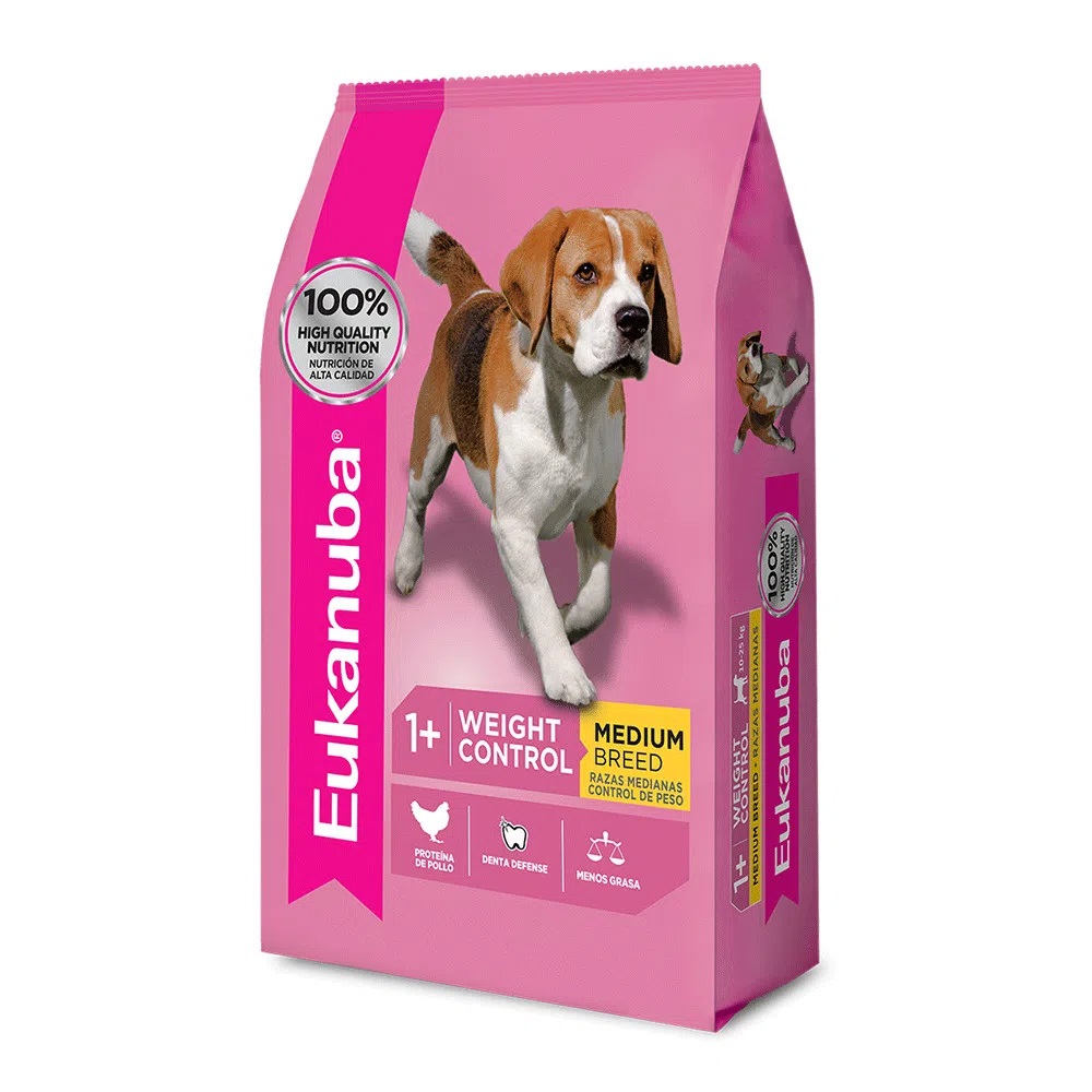 PERROS ALIMENTO EUKANUBA ADULTO MEDIANO WEIGHT CONTROL 3 KG