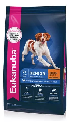 PERROS ALIMENTO EUKANUBA SENIOR MEDIANO 15 KG
