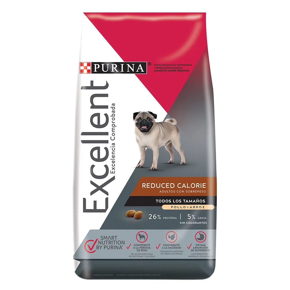 PERROS ALIMENTO EXCELLENT ADULTO REDUCED CALORIE 3 KG EXC025