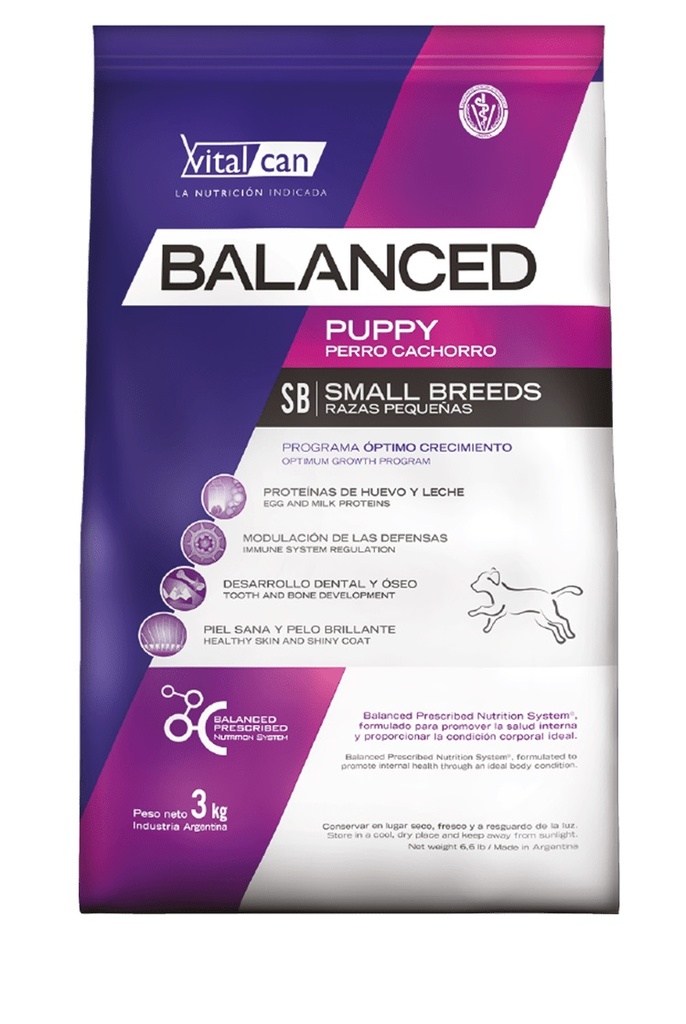 PERROS ALIMENTO VITAL CAN CACHORRO PEQUEÑO BALANCED 3 KG