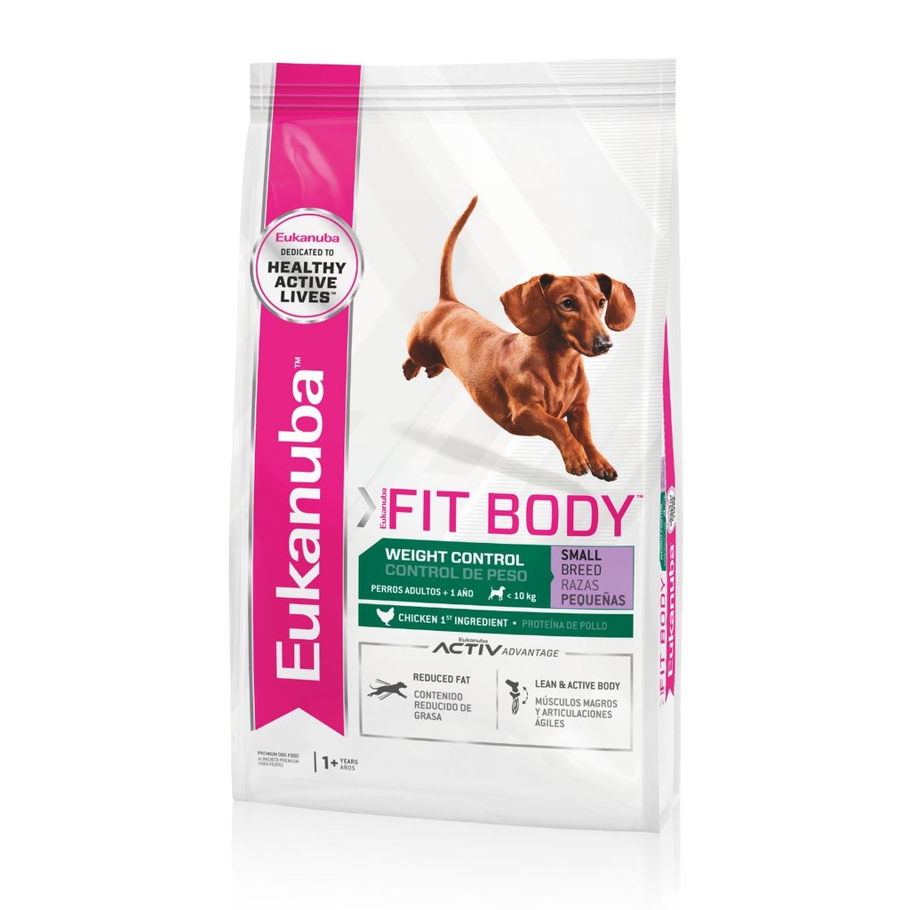 PERROS ALIMENTO EUKANUBA FIT WC RAZA PEQUEÑA 3 KG