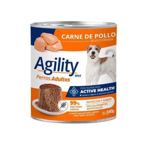 PERROS ALIMENTO HÚMEDO AGILITY POLLO 340G