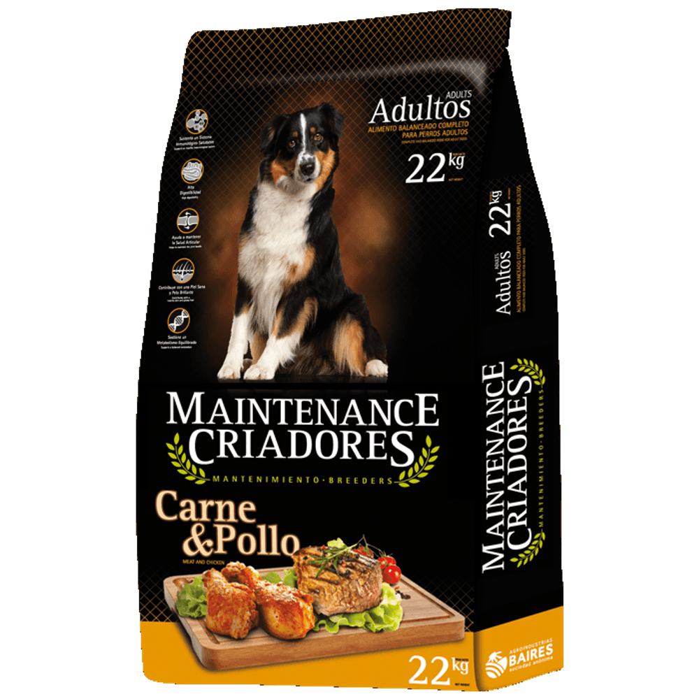 PERROS ALIMENTO MAINTENANCE CRIADORES ADULTO GRANDE 22 KG