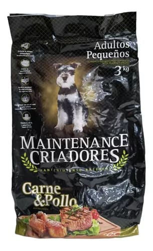PERROS ALIMENTO MAINTENANCE CRIADORES CARNE Y POLLO ADULTOS PEQUEÑOS 3 KG