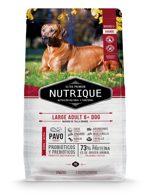PERROS ALIMENTO NUTRIQUE LARGE ADULT +6 (SENIOR) 3 KG