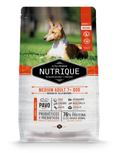 PERROS ALIMENTO NUTRIQUE MEDIUM ADULT +7 (SENIOR) 3 KG