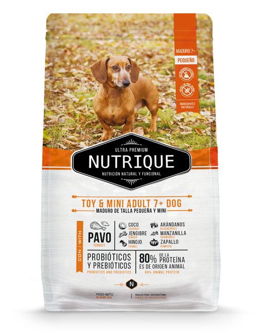 PERROS ALIMENTO NUTRIQUE TOY y MINI ADULT +7 (SENIOR) 3 KG