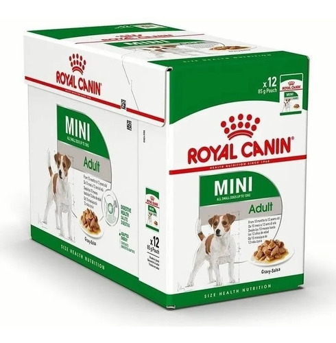 POUCH PERROS ROYAL CANIN MINI ADULTO X 85 G
