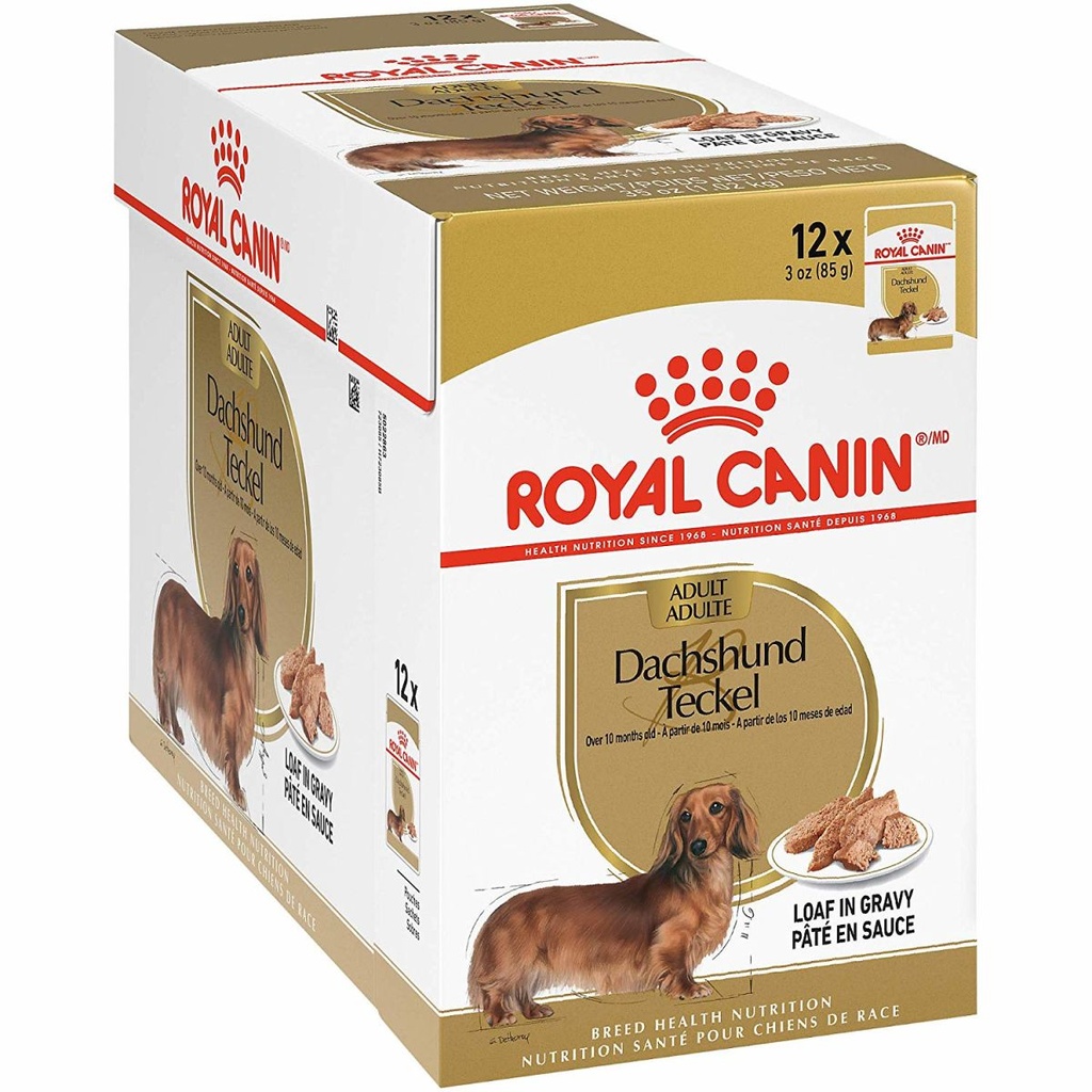 POUCH PERROS ROYAL CANIN SALCHICHA-DACHSHUND X 85 G
