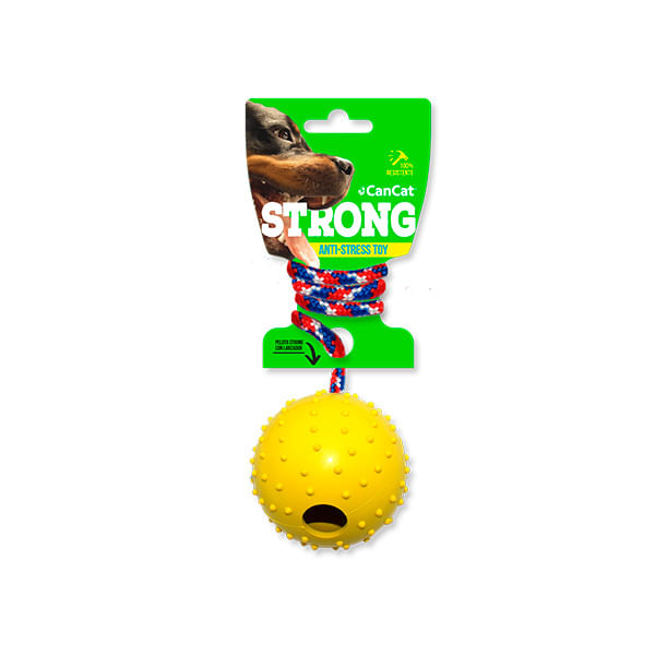 [BZN966] STRONG - BOLA GOMA C - CASCABEL Y SOGA