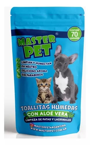 TOALLITAS HUMEDAS ALOE VERA MASTER PET