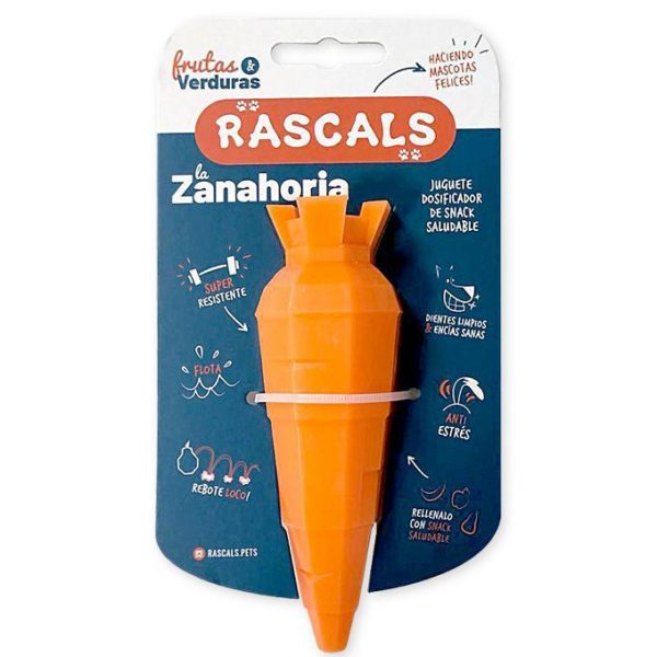 ZANAHORIA TPR DISPENSADOR SNACK 14.2X4.5 CM