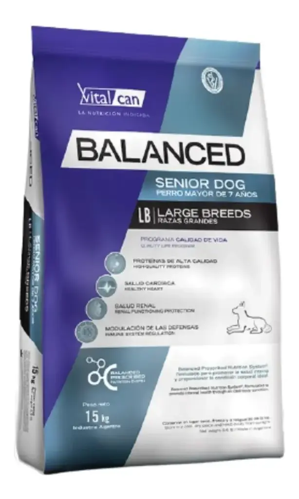 PERROS ALIMENTO VITAL CAN SENIOR GRANDE BALANCED 15 KG