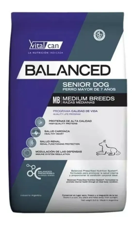 PERROS ALIMENTO VITAL CAN SENIOR MEDIANO BALANCED 12 KG