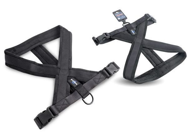 ARNÉS ACOLCHADO PREMIUM NEGRO XS - S