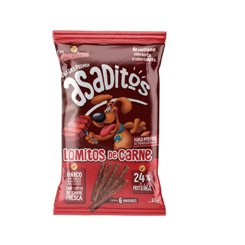 ASADITOS PARA PERROS ADULTO LOMITO DE CARNE