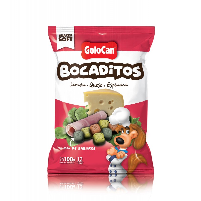 BOCADITOS FINOS JAMON-QUESO-ESPINACA 100GR