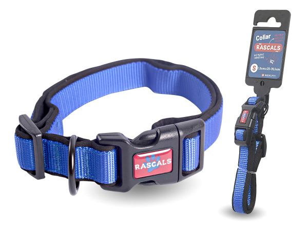 COLLAR ACOLCHONADO AZUL S