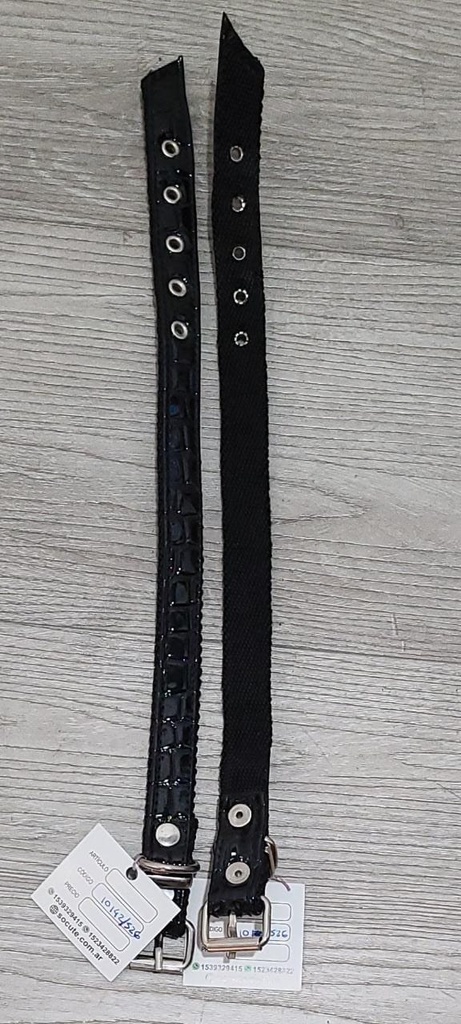COLLAR NEGRO CON ESCAMAS