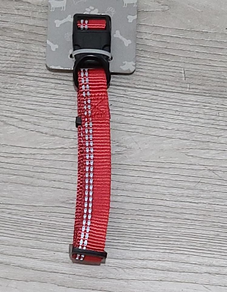 COLLAR ROJO REFLECTIVO TALLE S