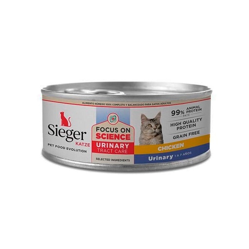 [BZN363] GATOS ALIMENTO HÚMEDO SIEGER KATZE ADULTO URINARY 90G
