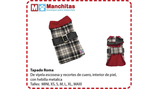 [BZN493] INDUMENTARIA TAPADO ROMA MANCHITAS L