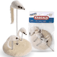 [BZN523] JUGUETE INTERACTIVO PARA GATOS TRES RATONES MARRONES