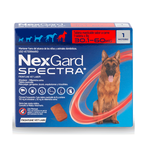 [BZN577] NEXGARD SPECTRA XL HASTA 60 Kg