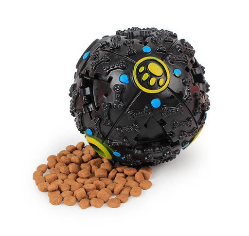 [BZN649] PELOTA DOSIFICADORA DE ALIMENTO CHICA CON SONIDO 8CM
