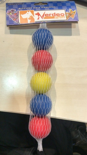 [BZN662] PELOTA MACIZA CHICA X 5 UNIDADES