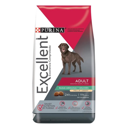 [BZN708] PERROS ALIMENTO EXCELLENT ADULTO MEDIANO GRANDE 20 KG