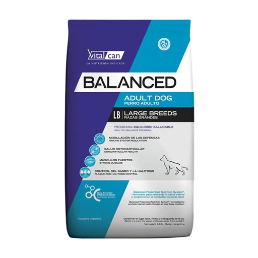 [BZN757] PERROS ALIMENTO VITAL CAN ADULTO GRANDE BALANCED 3 KG