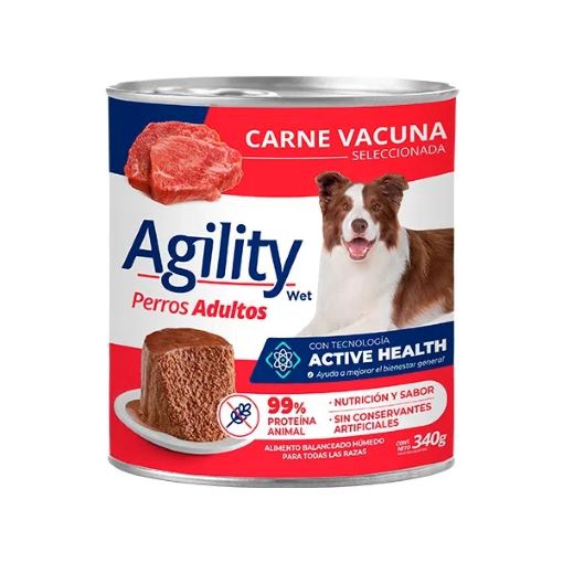 [BZN770] PERROS ALIMENTO HÚMEDO AGILITY CARNE 340G