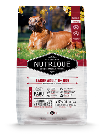 [BZN782] PERROS ALIMENTO NUTRIQUE LARGE ADULT +6 (SENIOR) 3 KG