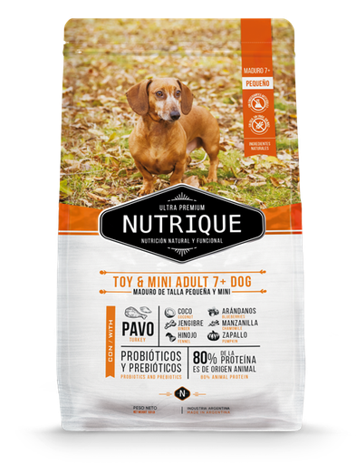 [BZN792] PERROS ALIMENTO NUTRIQUE TOY y MINI ADULT +7 (SENIOR) 3 KG