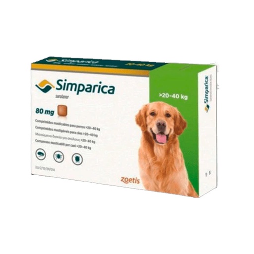 [BZN955] SIMPARICA COMPRIMIDO H - 40KG