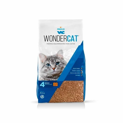 [BZN6] ARENA AGLOMERANTE WONDERCAT NEUTRO 4KG