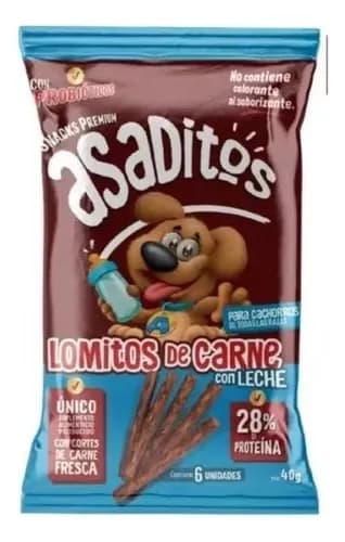 [BZN38] ASADITOS PARA CACHORRO LOMITO DE CARNE CON LECHE