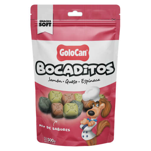 [BZN67] BOCADITOS JAMON-QUESO-ESPINACA 500GR