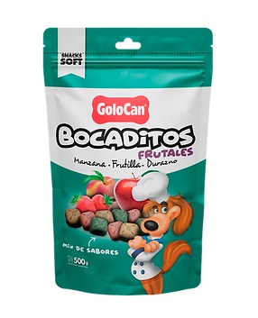 [BZN68] BOCADITOS MANZANA-FRUTILLA-DURAZNO 500GR